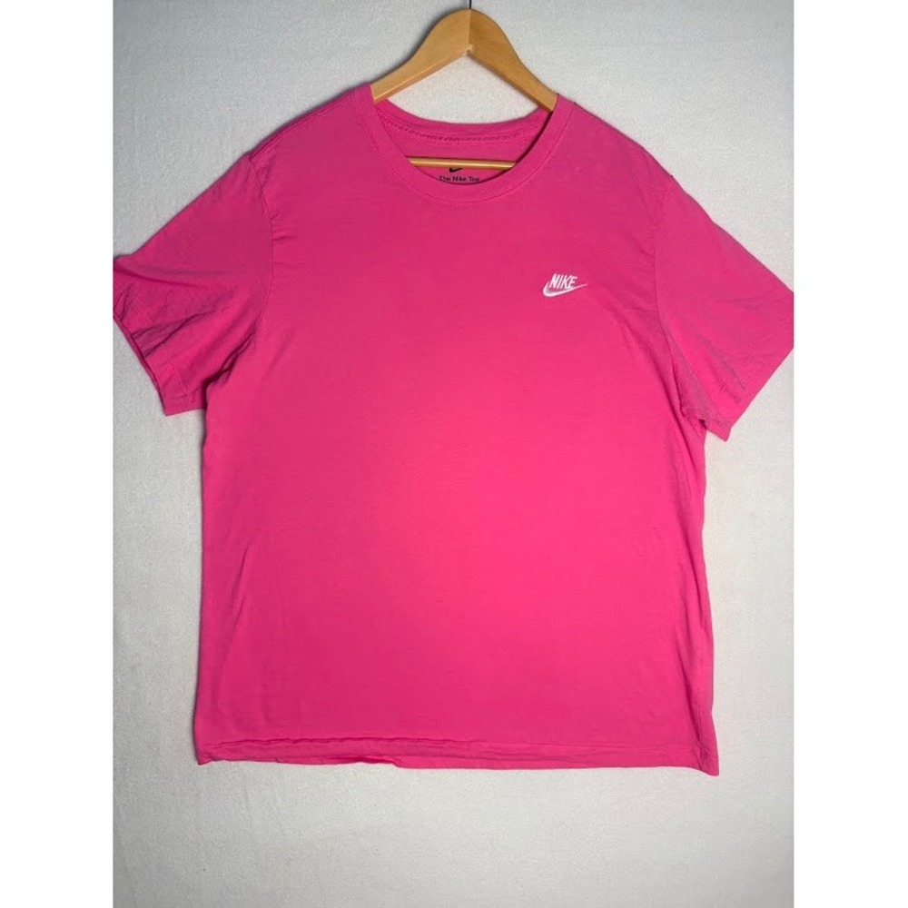 Nike The Nike Tee Mens XL Pink Short Sleeve Swoosh Logo Athletic T-Shirt